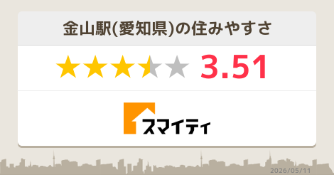 金山駅の街レビュー 愛知 スマイティ